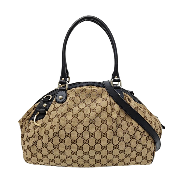 Sukey Monogram Canvas Black