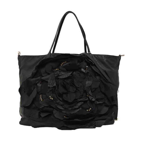 Lambskin Tote Bag Black
