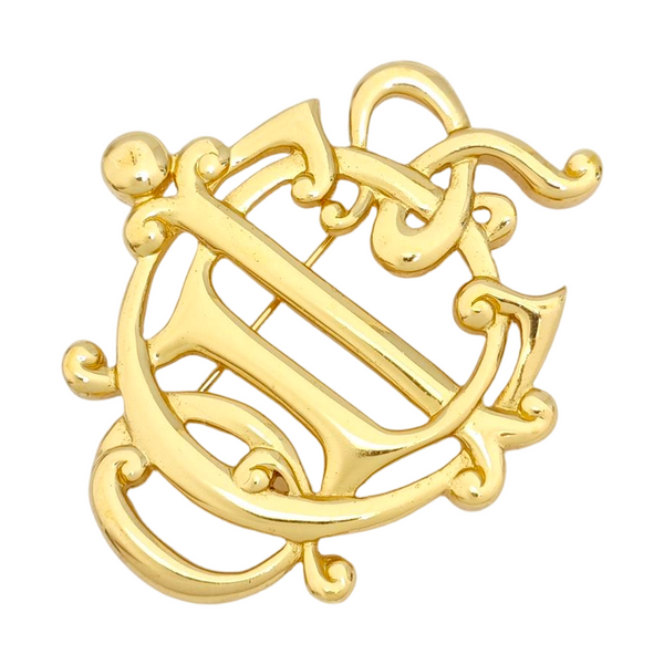 Metal Gold Brooch