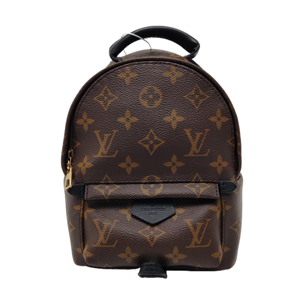 PALM SPRINGS Mini Monogram Coated Canvas Brown