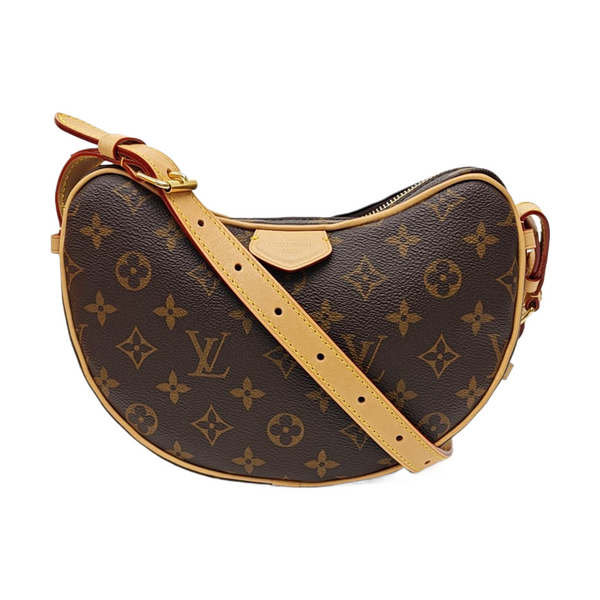 CROISSANT Monogram Coated Canvas Brown
