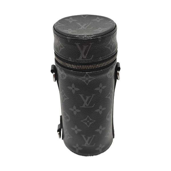 Monogram Coated Canvas Shoulder Bag Black