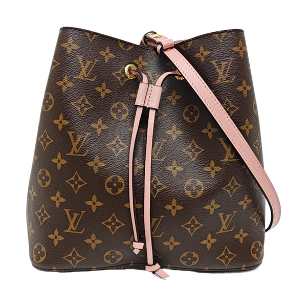 NÉONOÉ MM Monogram Coated Canvas Brown