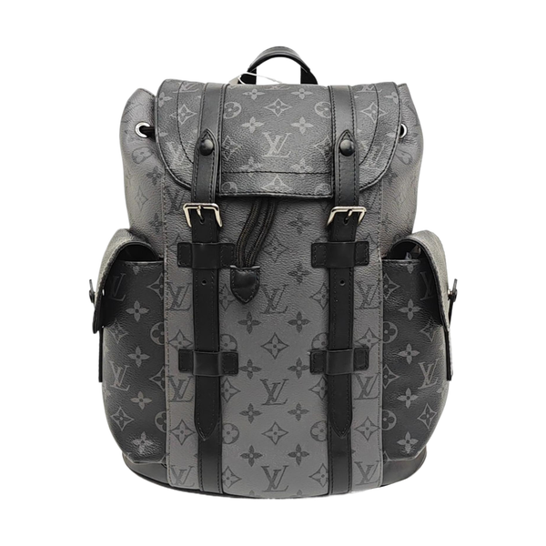 CHRISTOPHER PM Monogram Coated Canvas Gray