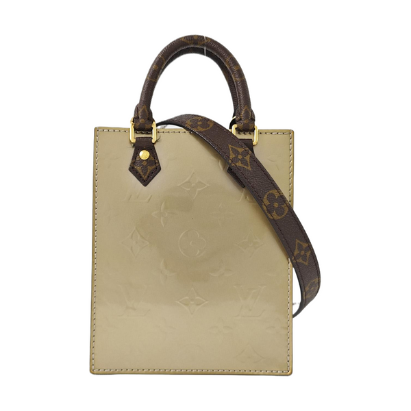 SAC PLAT BB Monogram Patent Leather Gold