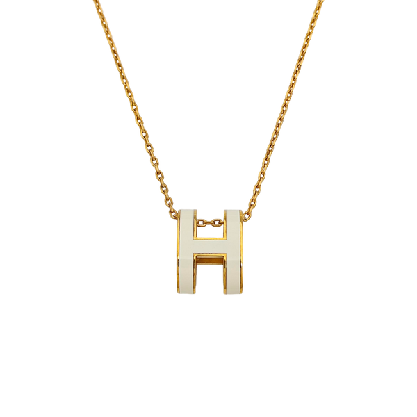Pop H Metal Gold Necklace