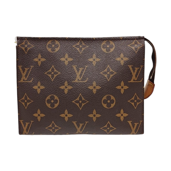 TOILET POCKET 19 Monogram Coated Canvas Brown