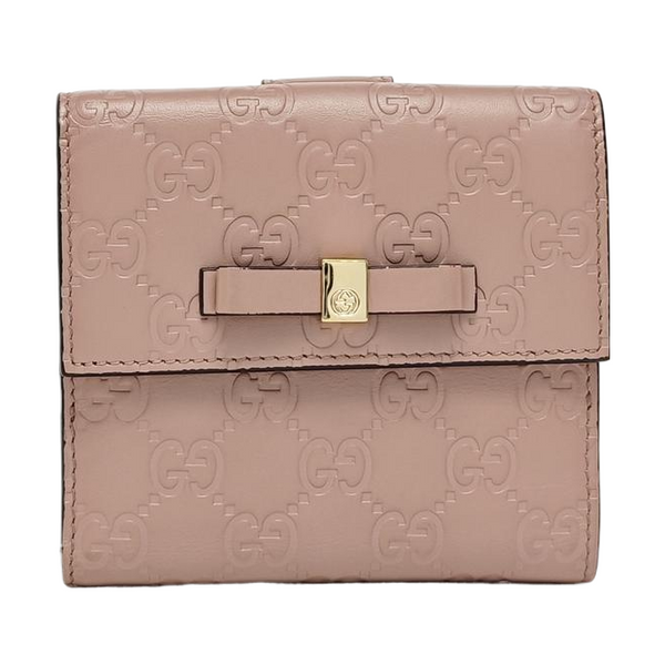 Monogram Calfskin Wallet Pink