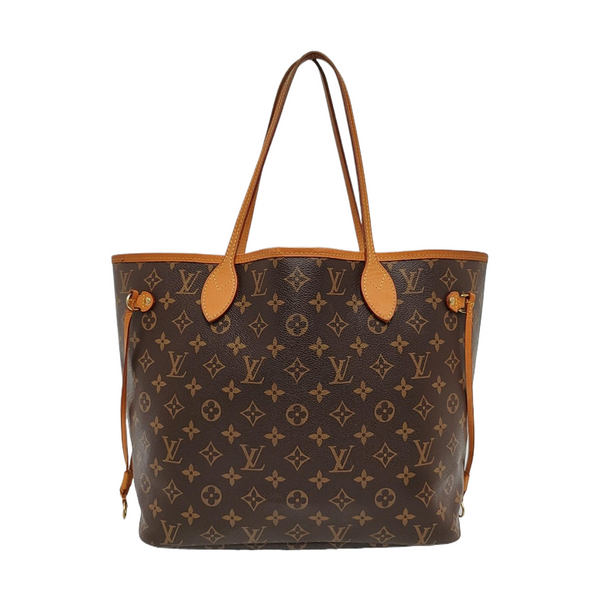 NEVERFULL MM Monogram Coated Canvas Brown