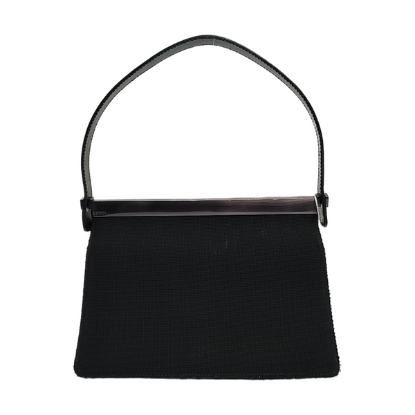 Canvas Top Handle Bag Black