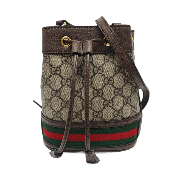 Ophidia Mini Monogram Coated Canvas Beige