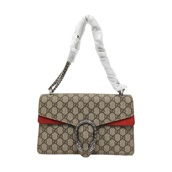 Dionysus Small Monogram Coated Canvas Black