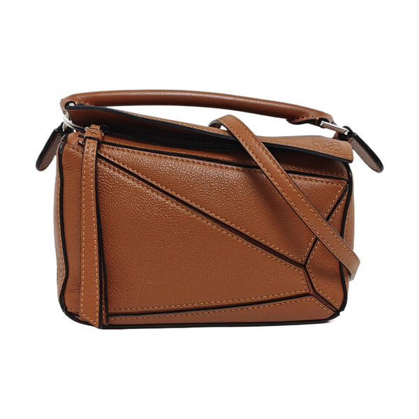 Puzzle Mini Calfskin Brown