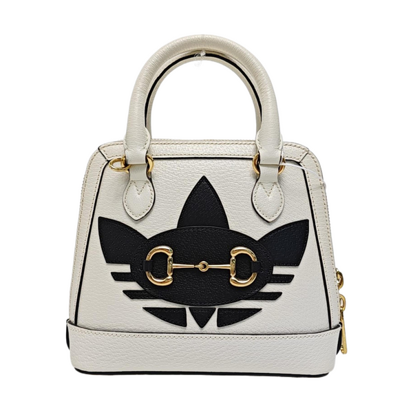 Authenticated pre-owned Horsebit 1955 Mini Leather White - Shoulder Bag at Looply