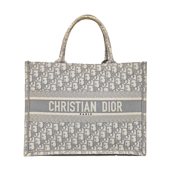 Book Tote Medium Oblique Canvas Gray