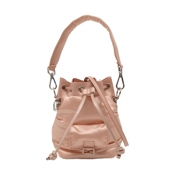 Authenticated pre-owned Mon Tresor Mini Fabric Pink - Bucket Bag at Looply