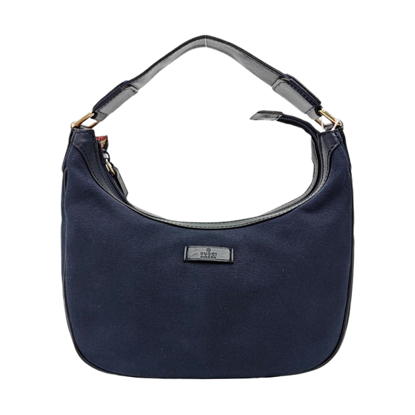 Canvas Top Handle Bag Blue
