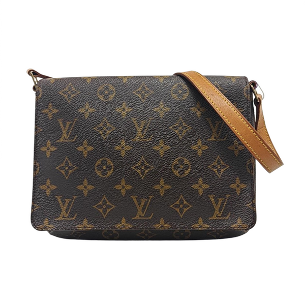 MUSETTE TANGO Monogram Coated Canvas Brown