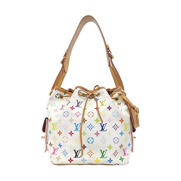 NÉONOÉ MM Monogram Coated Canvas White