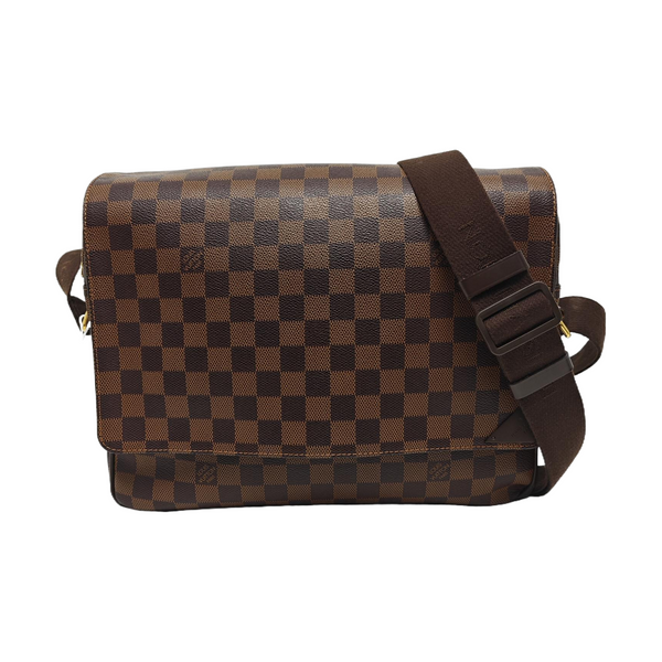 SHELTON MM Damier Ebene Coated Canvas Brown