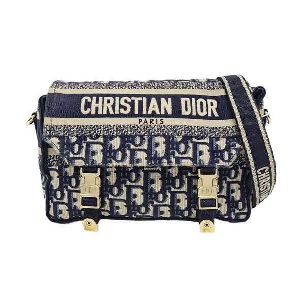 Diorcamp Small Oblique Canvas Blue