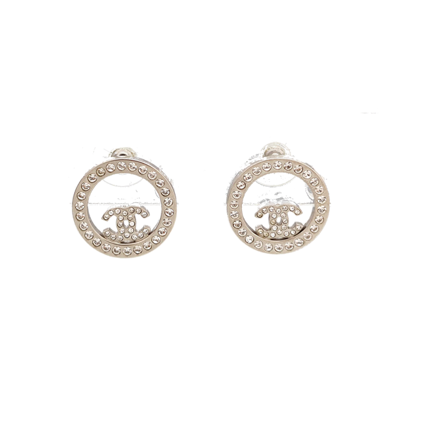 Brass Silver Stud Earrings