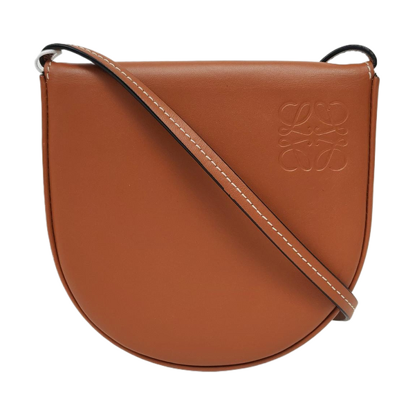 Authenticated pre-owned Heel Small Calfskin Brown - Shoulder Bag at Looply