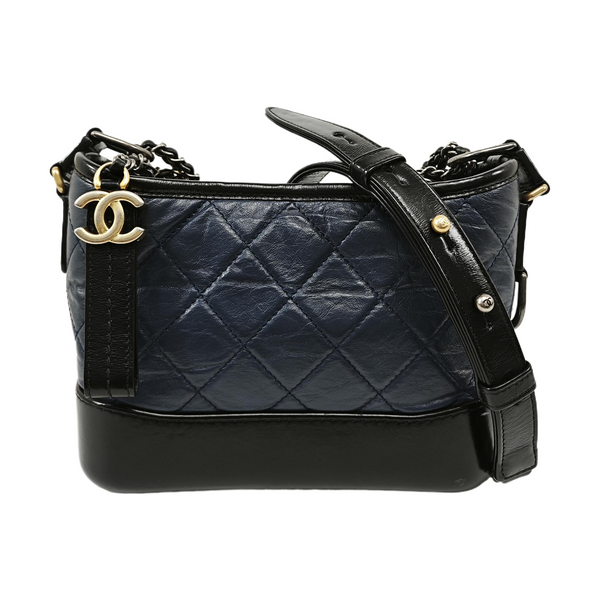 GABRIELLE Small Quilted Calfskin Blue