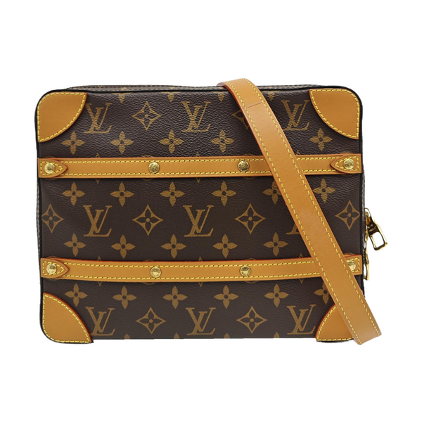 SOFT TRUNK PM Monogram Coated Canvas Brown