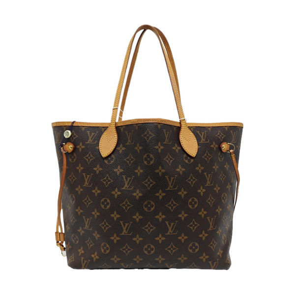 NEVERFULL MM Monogram Coated Canvas Brown