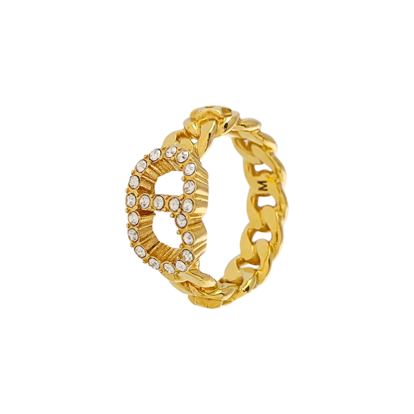 Clair D Lune Metal Gold Ring EU 52