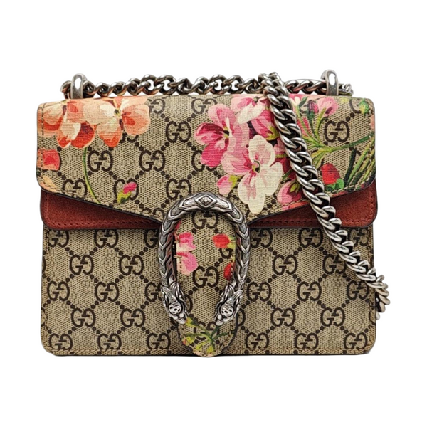 Dionysus Mini Monogram Coated Canvas Beige