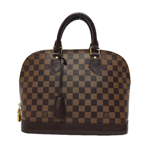 ALMA PM Damier Ebene Coated Canvas Brown