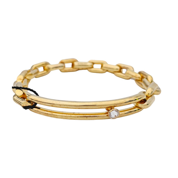 925 Sterling Silver Gold Bracelet