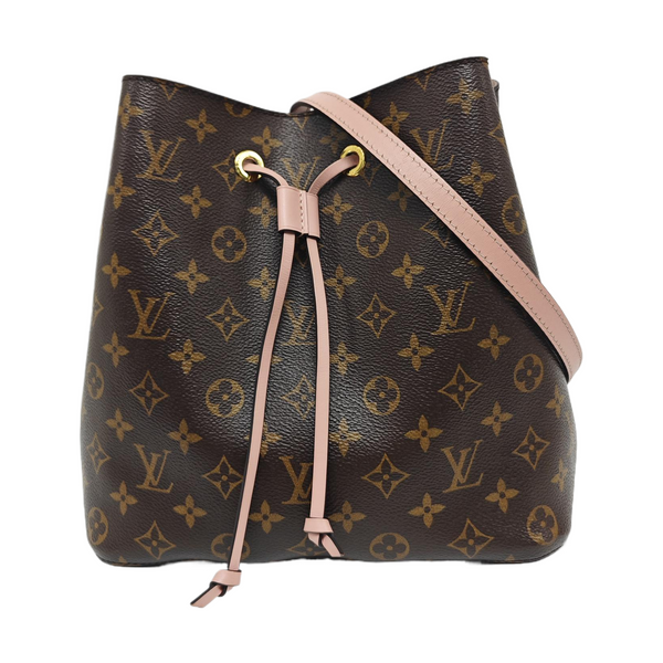 NÉONOÉ MM Monogram Coated Canvas Brown