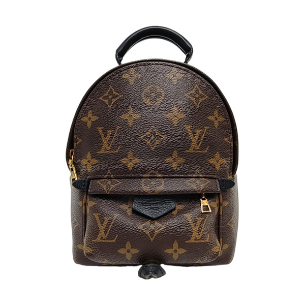 PALM SPRINGS Mini Monogram Coated Canvas Brown