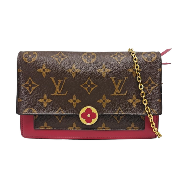 FLORE Monogram Coated Canvas Brown