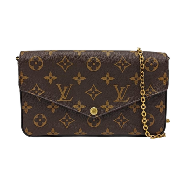 FÉLICIE Monogram Coated Canvas Brown