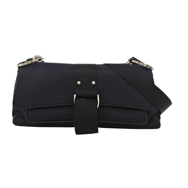 Fabric Shoulder Bag Black
