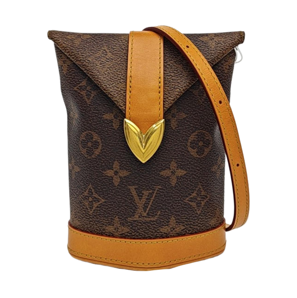 ENVELOPE Monogram Coated Canvas Brown