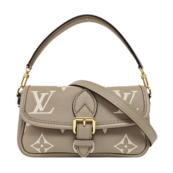 DIANE Nano Monogram Calfskin Gray