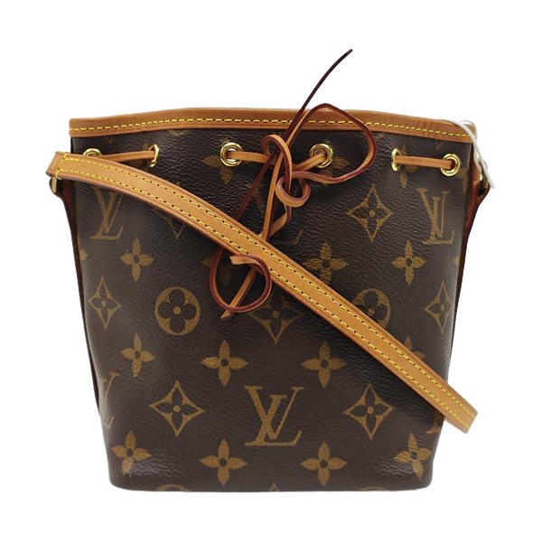 NÉONOÉ Nano Monogram Coated Canvas Brown