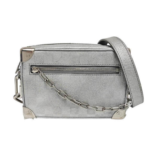 SOFT TRUNK Mini Damier Special Material Silver