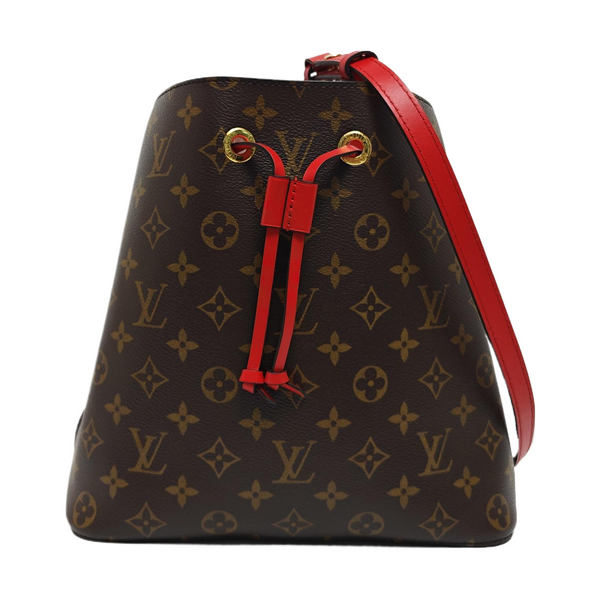 NÉONOÉ MM Monogram Coated Canvas Brown