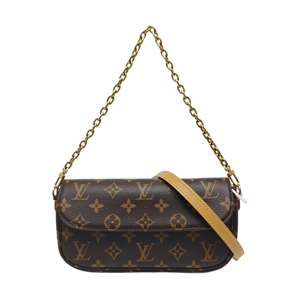 IVY Monogram Coated Canvas Brown