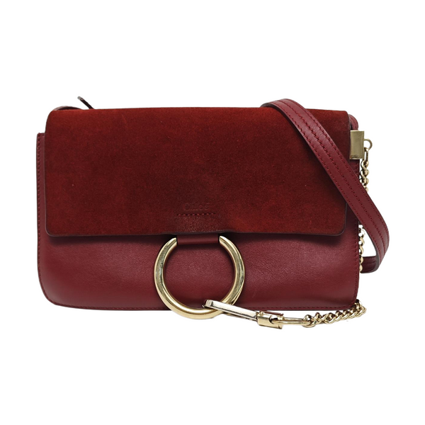 Faye Small Calfskin Red