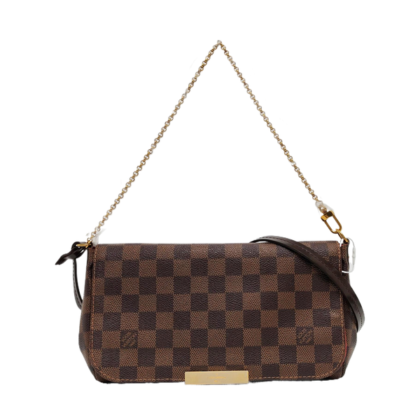 FAVORITE PM Damier Ebene Coated Canvas Brown