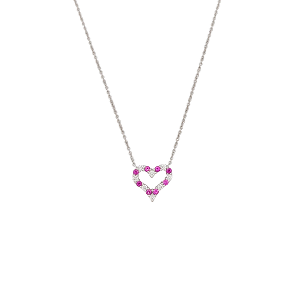 Tiffany Hearts Platinum 950 Silver Necklace