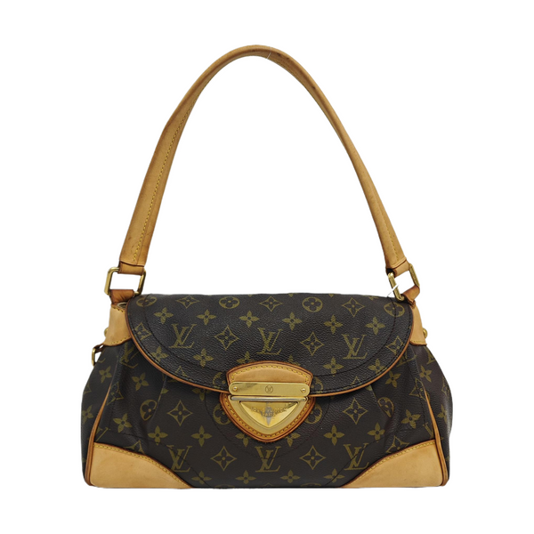 BEVERLY MM Monogram Coated Canvas Brown