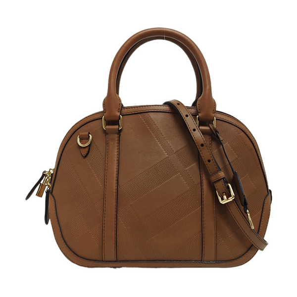 Calfskin Shoulder Bag Brown